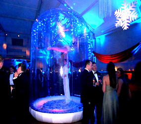 LED ACROBATIC STAGED ACTS TO HIRE - ACRO LED SNOW GLOBE